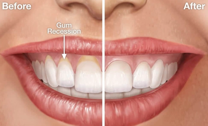 can receding gums grow back