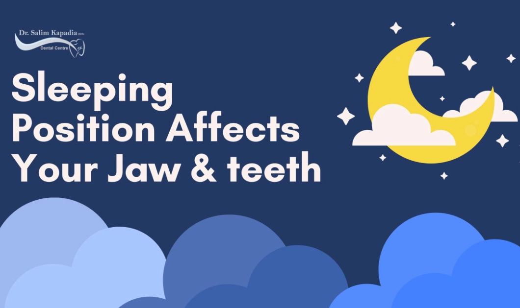 best sleep position for teeth