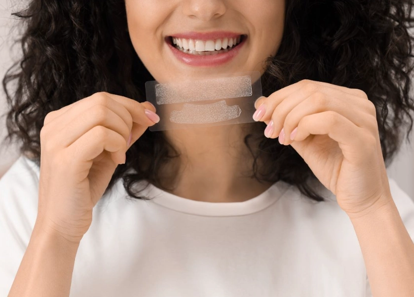 tooth sensitivity whitening strips